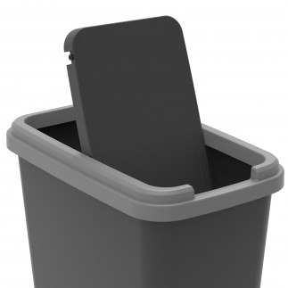 Lot de 3 poubelles de tri sélectif d’intérieur 25 litres en plastique recyclé GREEN BIN