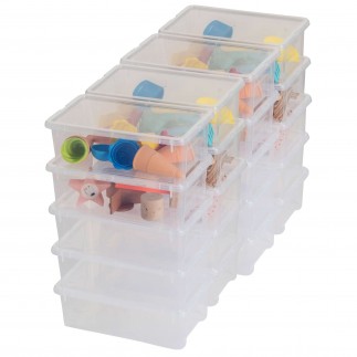 Lot de 20 boîtes de rangement en plastique transparent 5L avec couvercle VIEW BOX